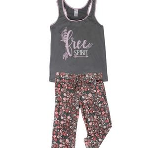 FREE SPIRIT 🌺 2 piece top and pants pajama set